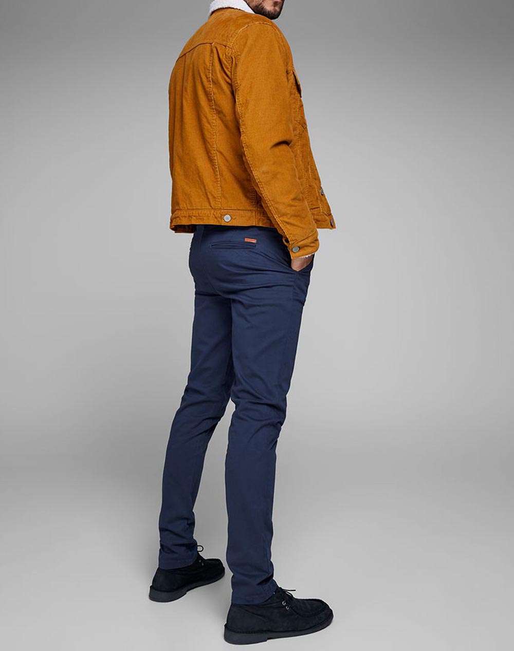 Jack Jones Παντελόνι Jjimarco Jjbowie Sa Noos 12150148-Navy Blazer Navyblue ανδρικά ρούχα παντελόνια Chinos Politikos Shop Πολιτικός