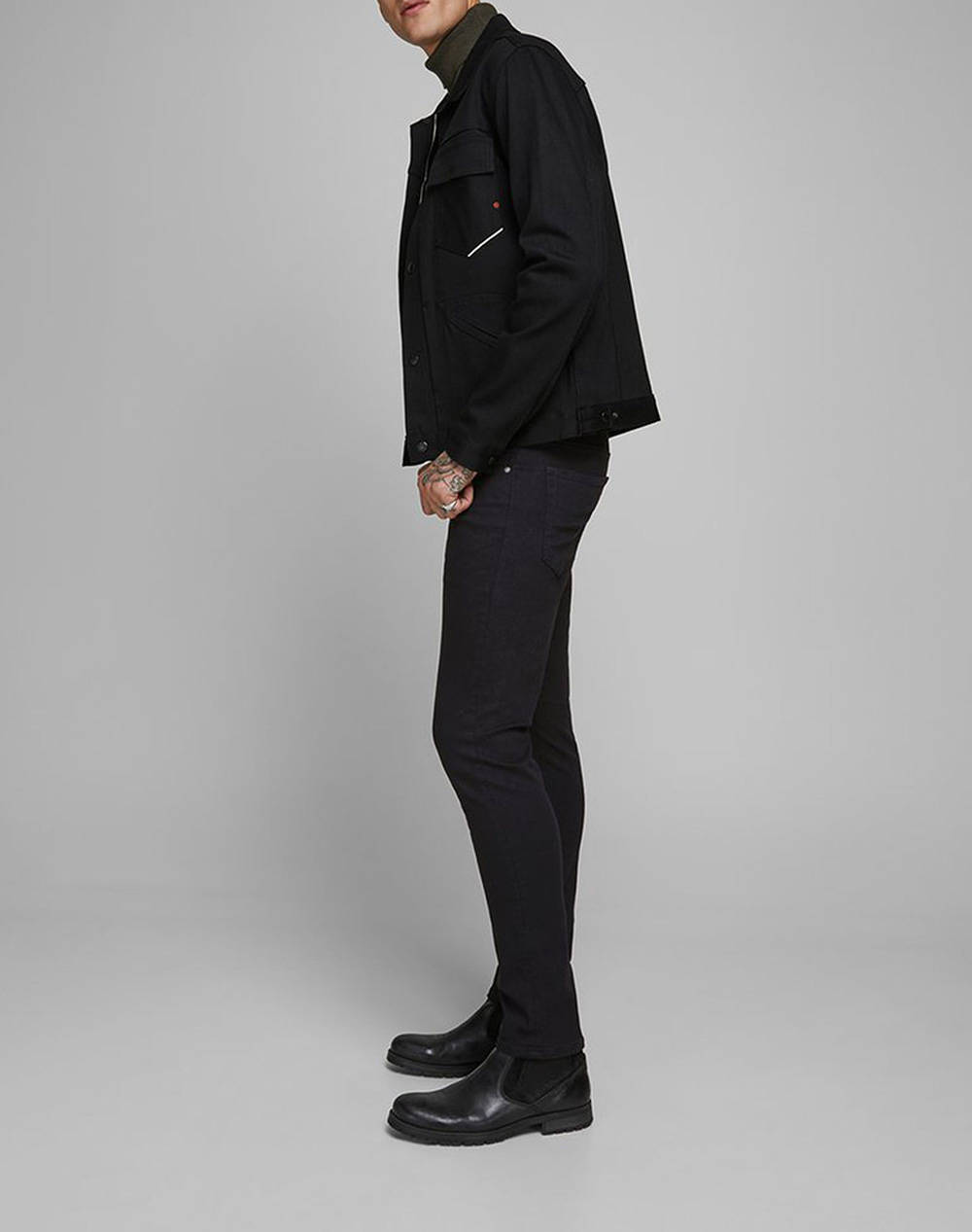 Jack Jones Παντελόνι Jjiglenn Jjoriginal Am 816 Noos 12152346-Black Denim Black ανδρικά ρούχα παντελόνια Jeans Politikos Shop Πολιτικός