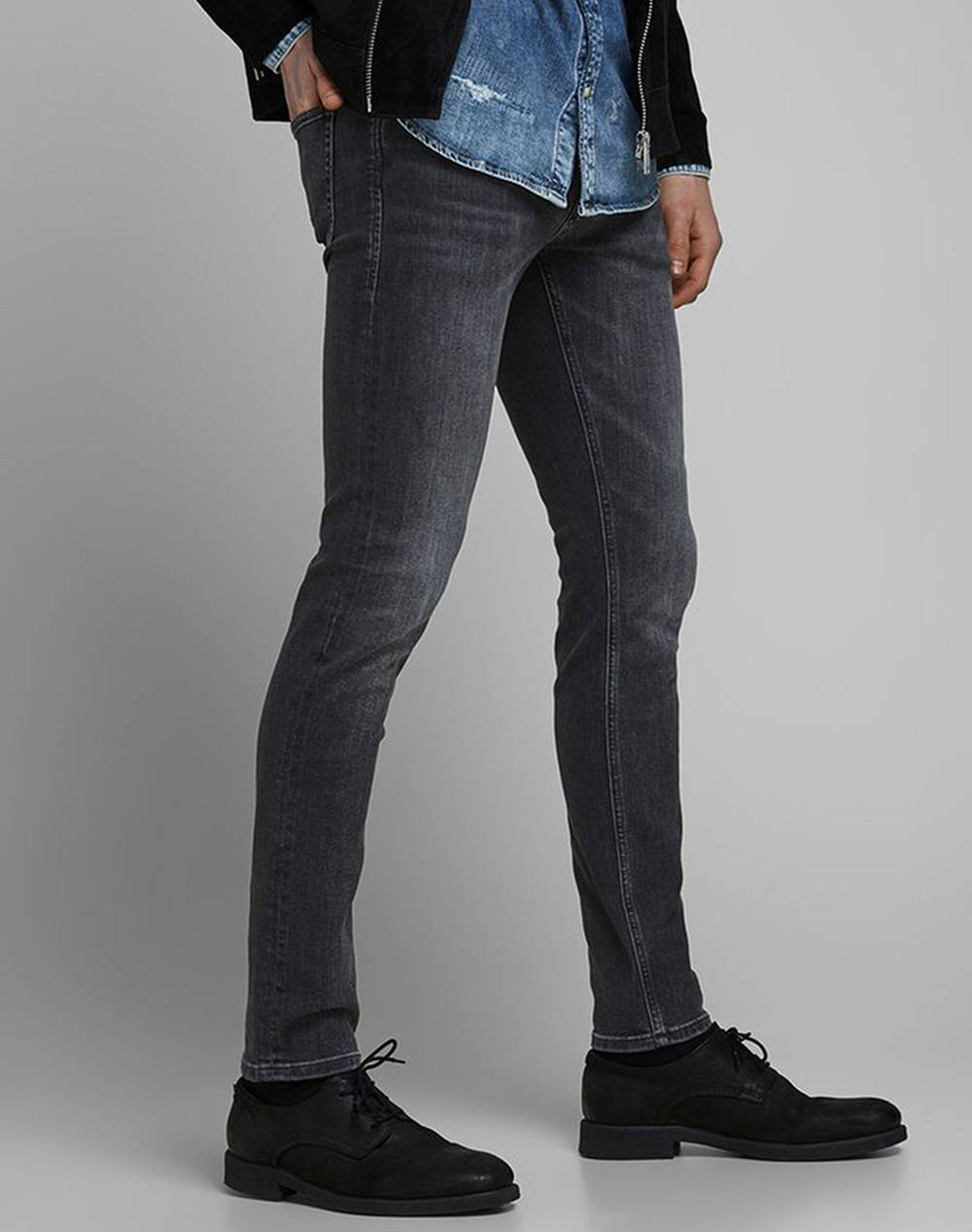 JACK&JONES ΠΑΝΤΕΛΟΝΙ JJIGLENN JJORIGINAL AM 817 NOOS 12159030-Black Denim DenimBlack