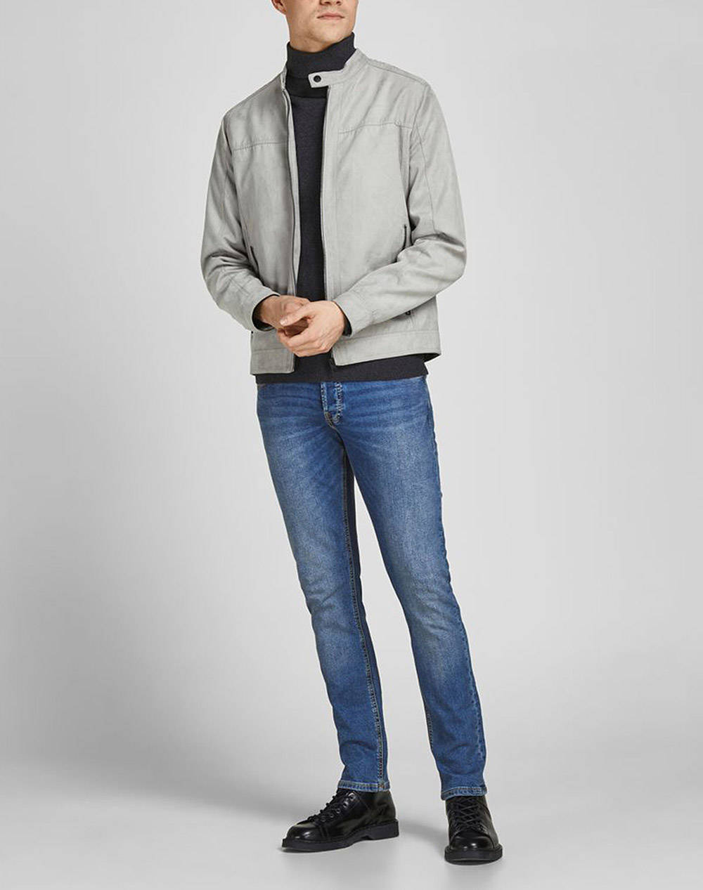 Jack Jones Παντελόνι Jjiglenn Jjoriginal Mf 031 Noos 12184473-Blue Denim Denimblue ανδρικά ρούχα παντελόνια Jeans Politikos Shop Πολιτικός