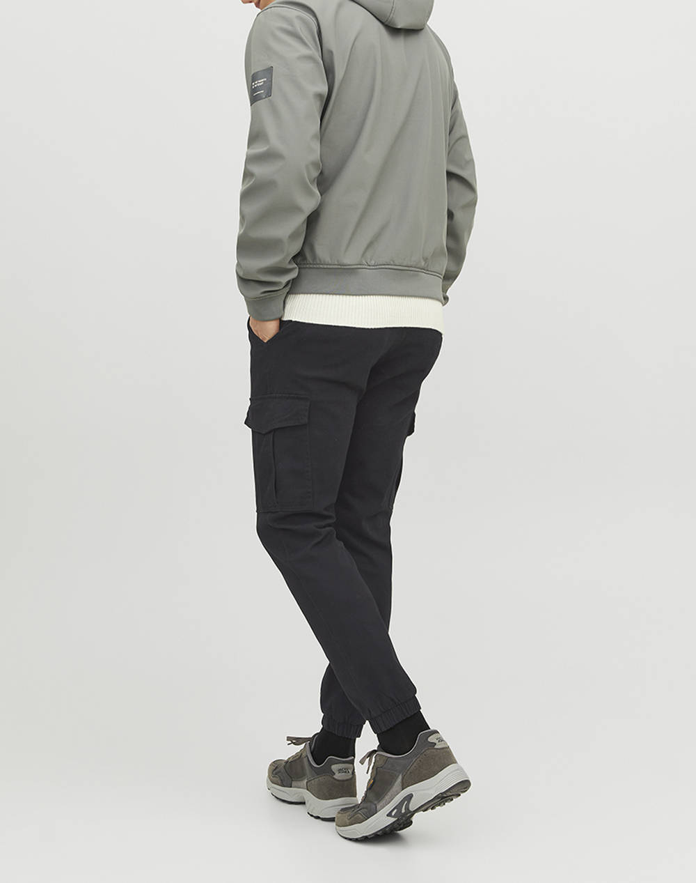 JACK&JONES JREBMICHAEL SLIM SHOW NOOS 12262655-BLACK Black φωτογραφία