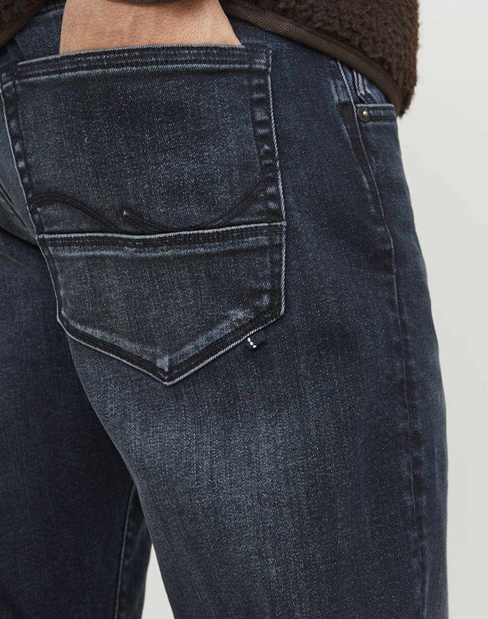 JACK&JONES JJIGLENN JJFOX 50SPS CB 104 NOOS 12252901-BLUE DENIM DenimDarkBlue φωτογραφία