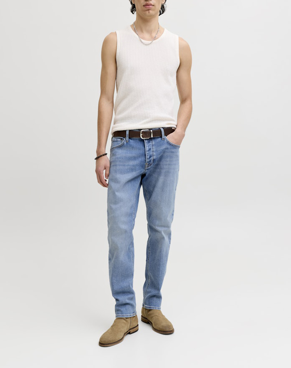 Jack Jones Jjimike Jjoriginal St 171 Noos 12289824-Blue Denim Denimblue ανδρικά ρούχα παντελόνια Jeans Politikos Shop Πολιτικός