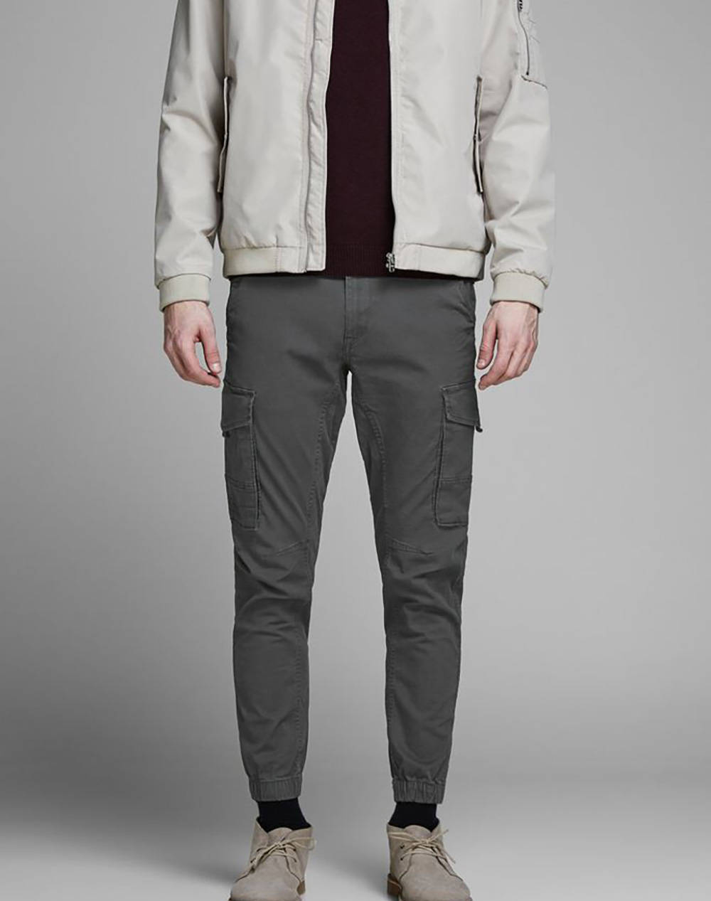 JACK&JONES JACK&JONES ΠΑΝΤΕΛΟΝΙ JPSTPAUL JJFLAKE AKM 542 ASPHALT NOOS 12140326-Asphalt DarkGray