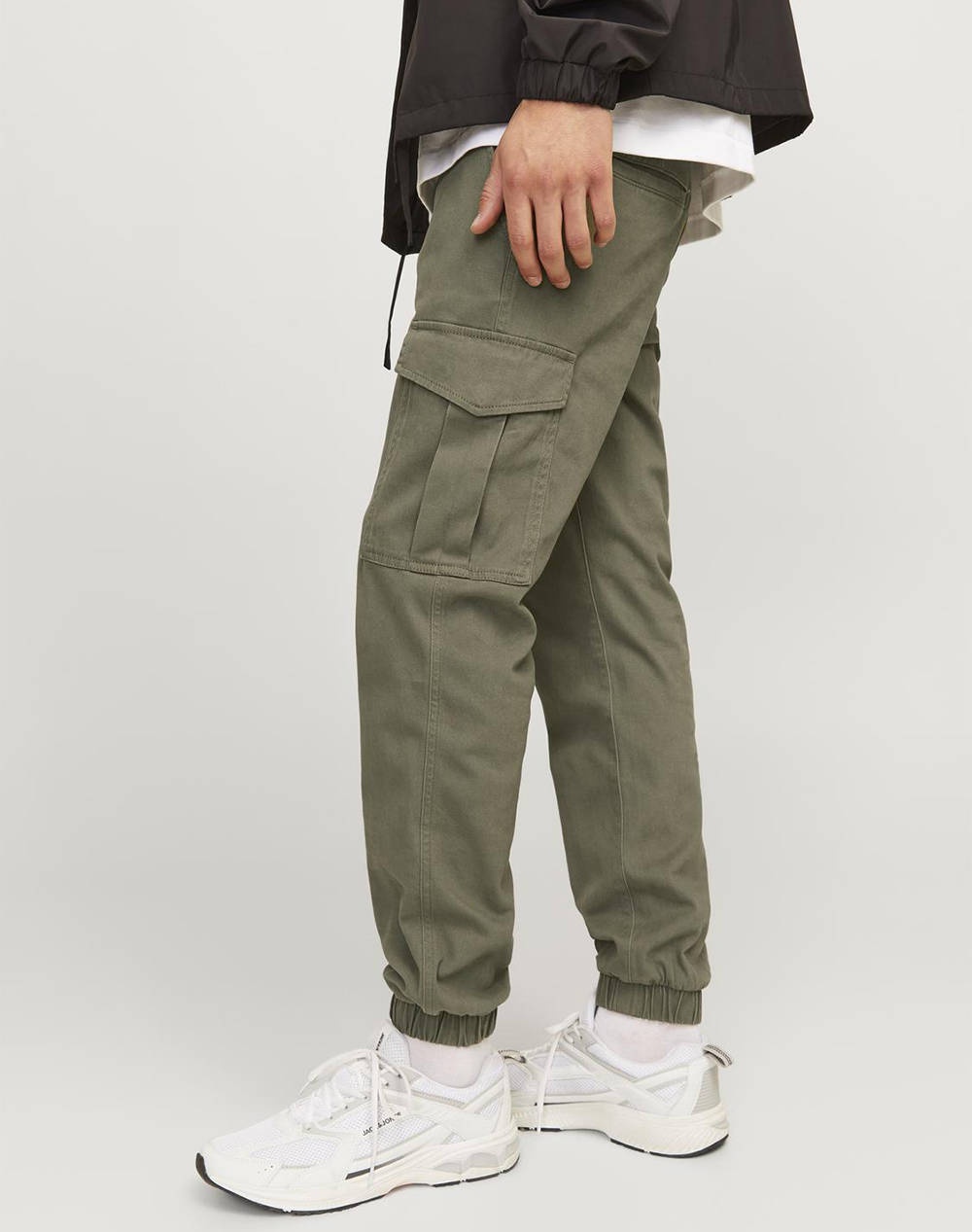 JACK&JONES ΠΑΝΤΕΛΟΝΙ JPSTMARCO JJJOE CUFFED AKM 12186889-Dusty Olive Olive φωτογραφία