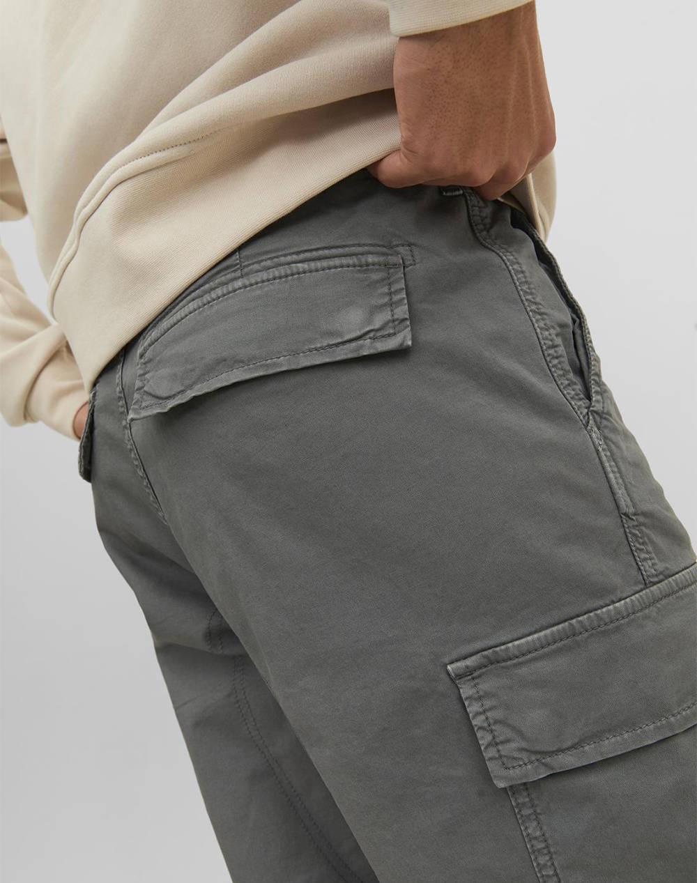 JACK&JONES JPSTACE JJTUCKER CARGO AMA NOOS 12216664-Sedona Sage Gray φωτογραφία