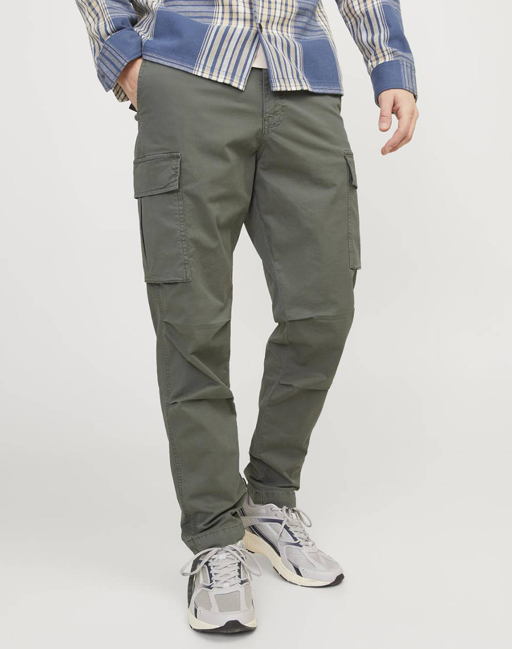 JACK&JONES JACK&JONES JPSTACE JJTUCKER CARGO AMA NOOS 12216664-Agave Green Khaki