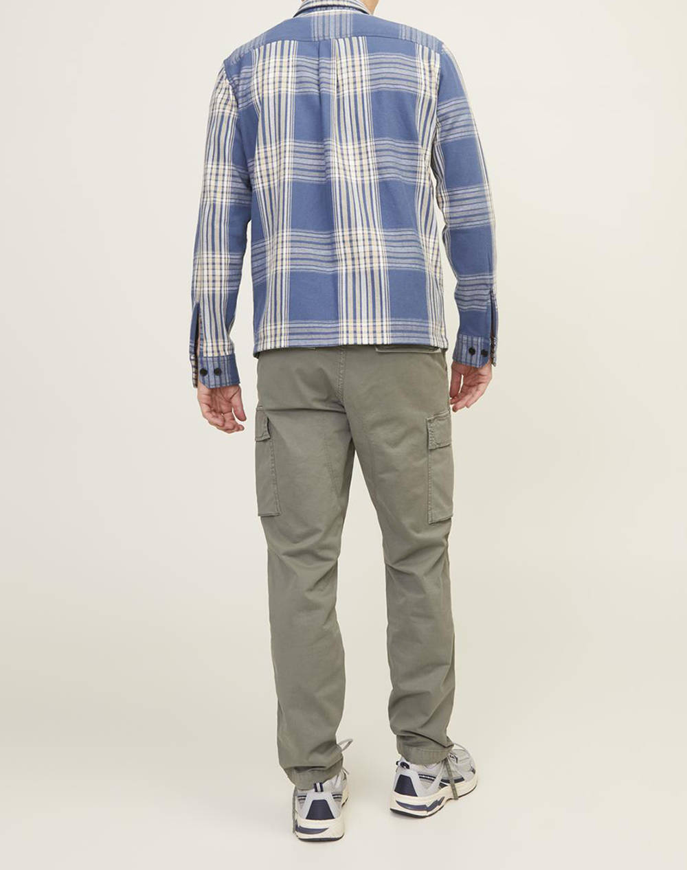 JACK&JONES JPSTACE JJTUCKER CARGO AMA NOOS 12216664-Agave Green Khaki φωτογραφία