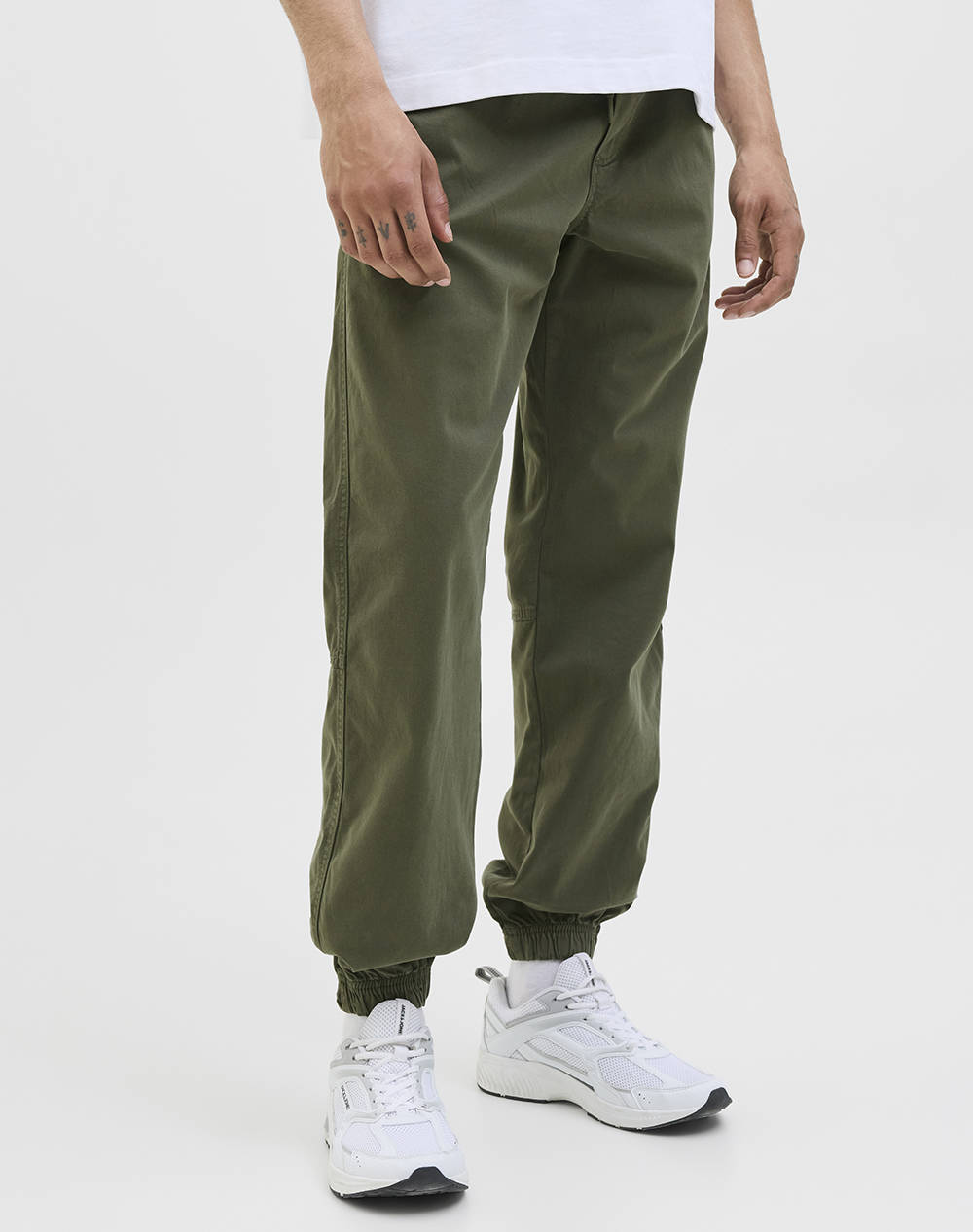 JACK&JONES JPSTKANE TROY CUFFED JOGGER SN 12278949-OLIVE NIGHT Olive