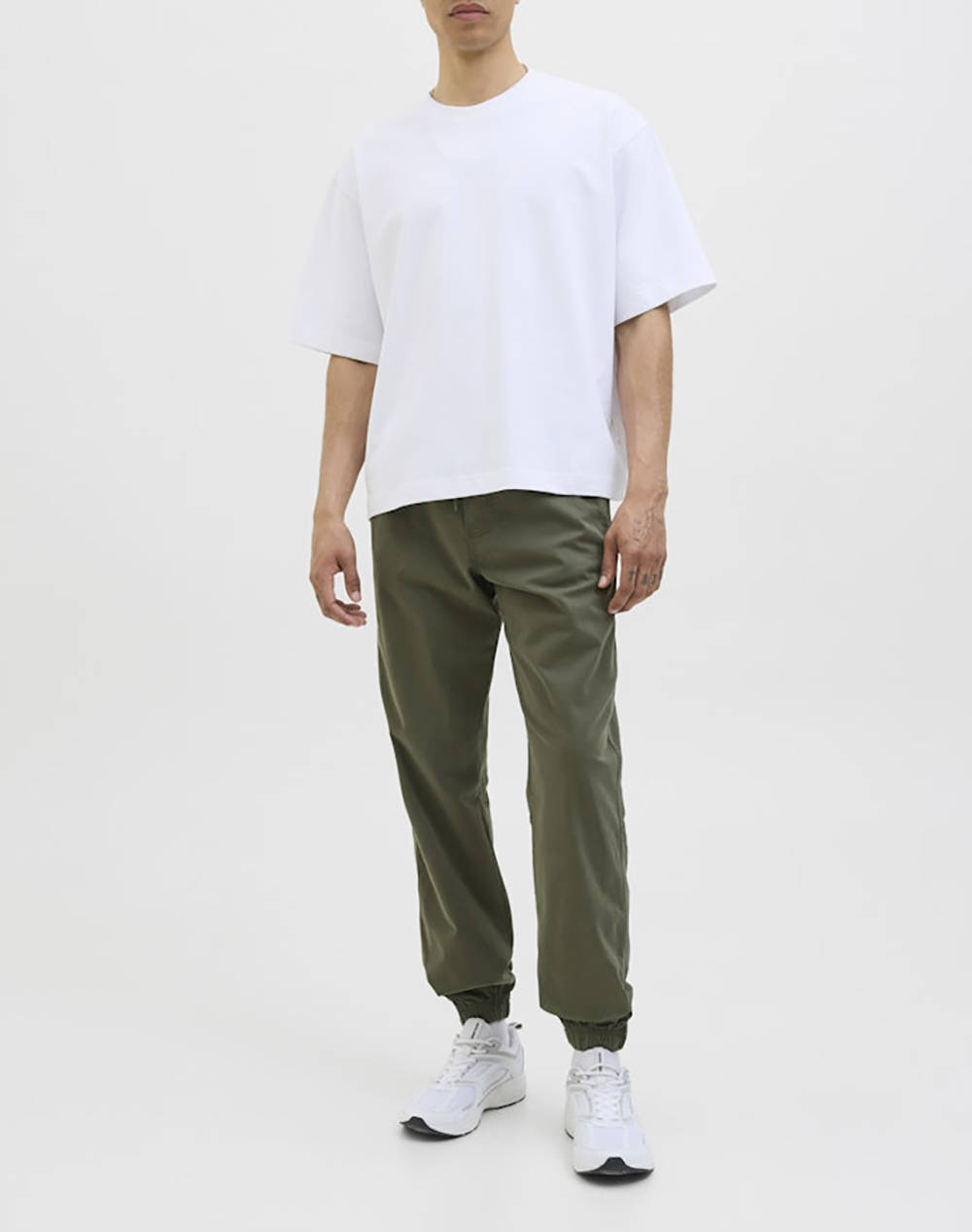 Jack Jones Jpstkane Troy Cuffed Jogger Sn 12278949-Olive Night Olive ανδρικά ρούχα παντελόνια Φορμας Politikos Shop Πολιτικός
