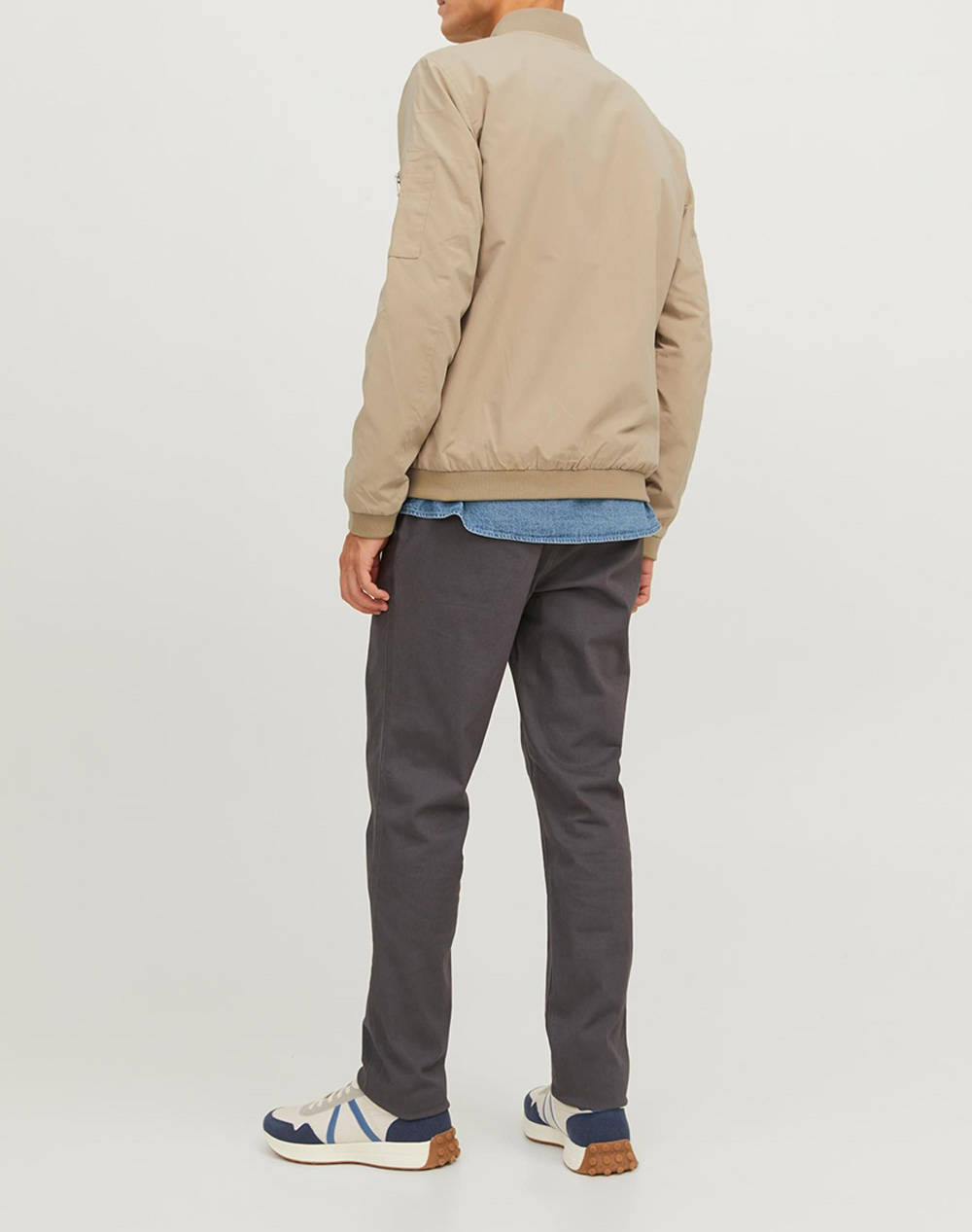 JACK&JONES ΜΠΟΥΦΑΝ JJERUSH BOMBER NOOS 12165203-Crockery Ecru φωτογραφία