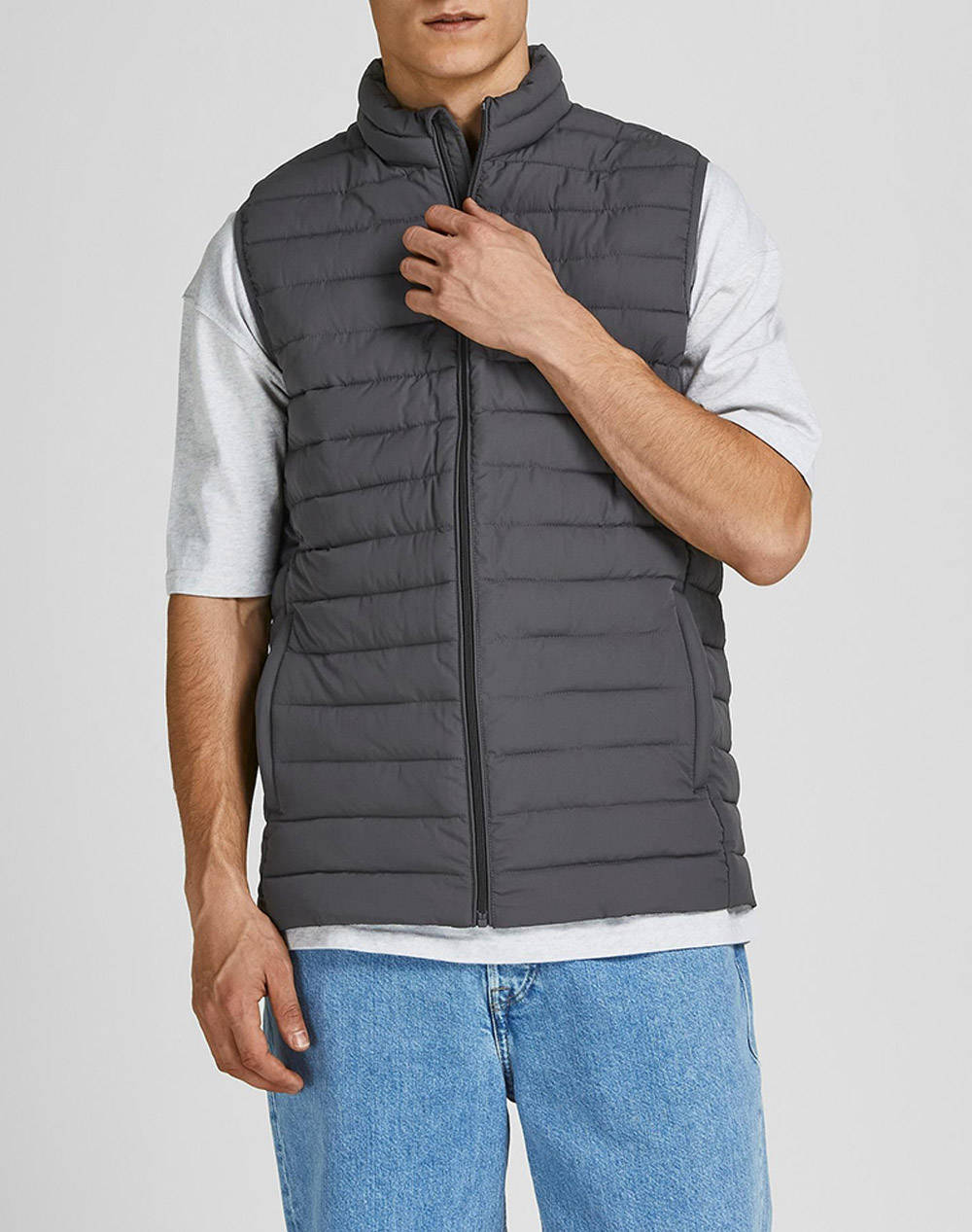 JACK&JONES ΜΠΟΥΦΑΝ JJERECYCLE BODYWARMER NOOS 12211132-Asphalt DarkSlateGrey