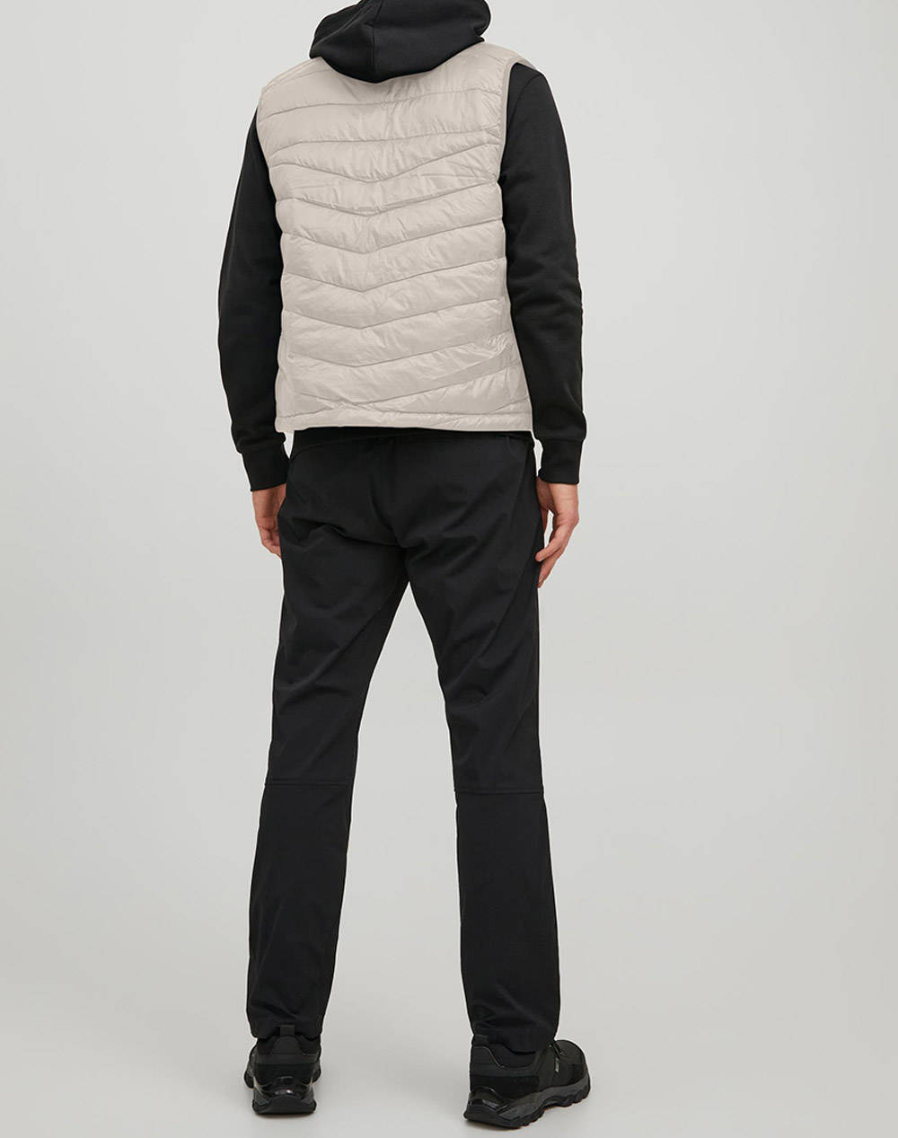 JACK&JONES ΑΜΑΝΙΚΟ ΜΠΟΥΦΑΝ JJEHERO BODYWARMER COLLAR NOOS 12211790-Moonbeam Ecru φωτογραφία