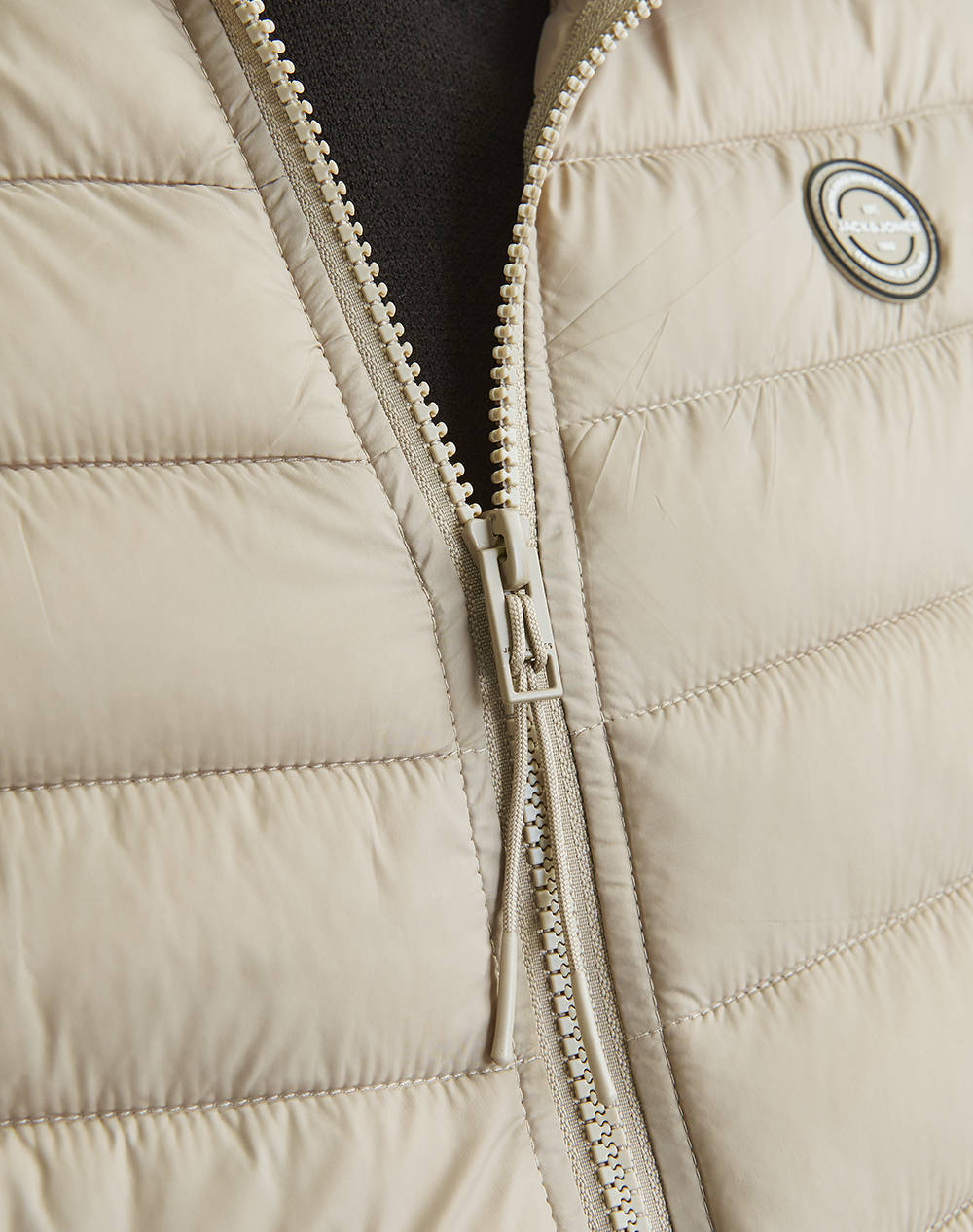 JACK&JONES JJESPRINT BODYWARMER COLLAR NOOS 12258457-CrockerySOLID Cream φωτογραφία