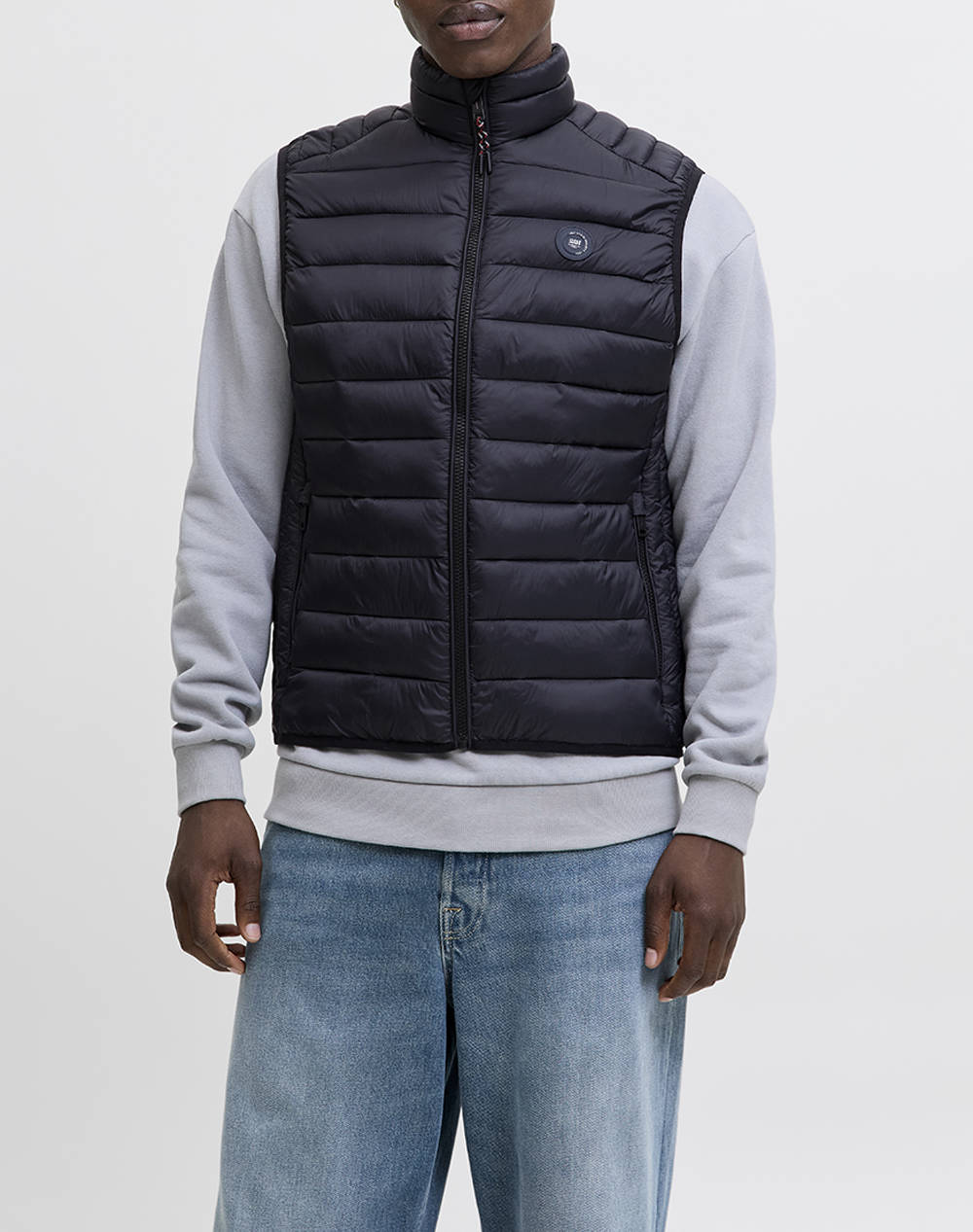 JACK&JONES JACK&JONES JJEBRADLEY LIGHT BODYWARMER COLLAR NOOS 12280973-BLACK Black