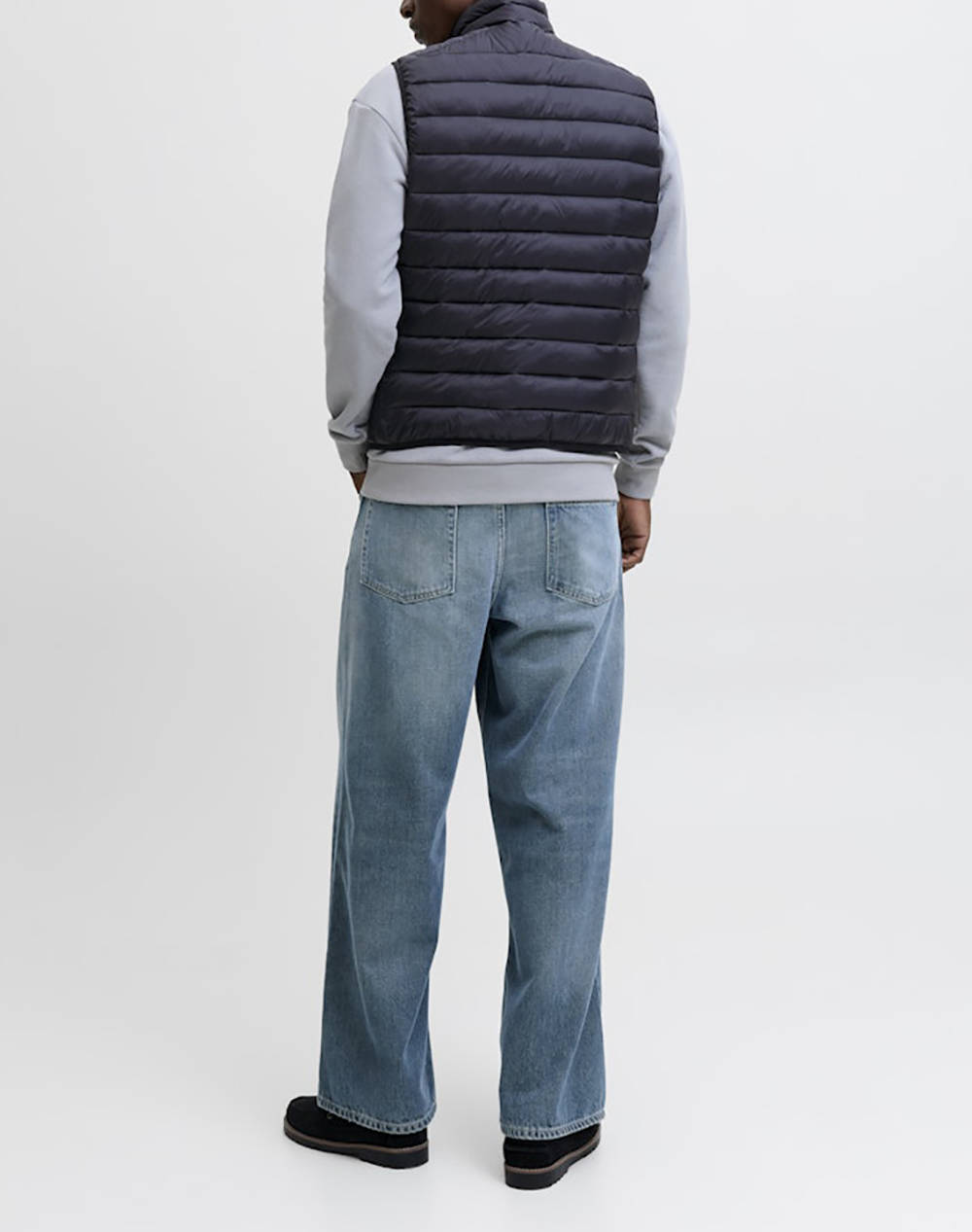 JACK&JONES JJEBRADLEY LIGHT BODYWARMER COLLAR NOOS 12280973-BLACK Black φωτογραφία