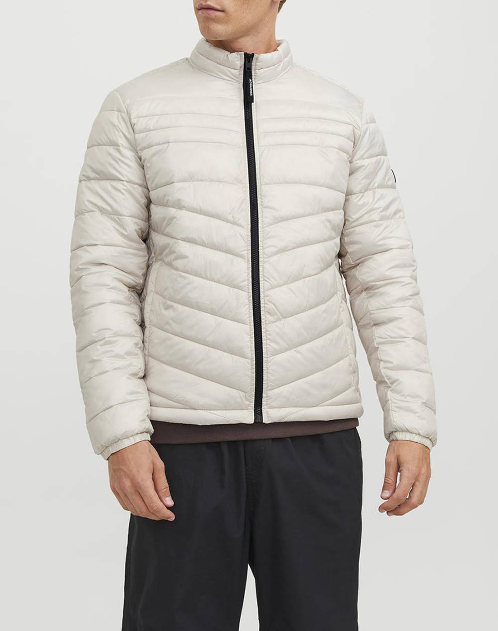 JACK&JONES ΜΠΟΥΦΑΝ JJEHERO PUFFER COLLAR NOOS 12211788-Moonbeam Cream