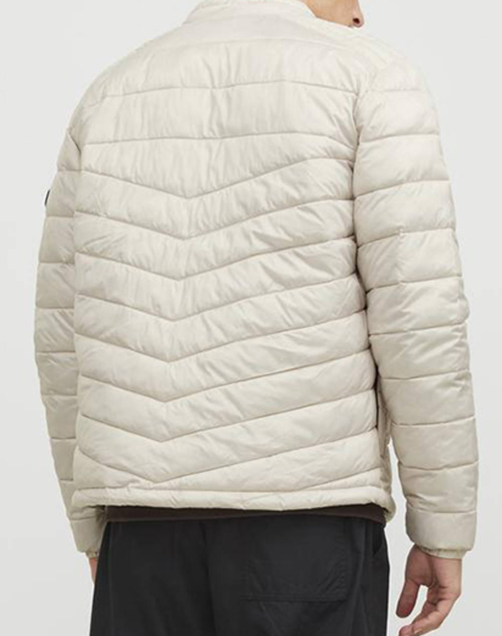 JACK&JONES ΜΠΟΥΦΑΝ JJEHERO PUFFER COLLAR NOOS 12211788-Moonbeam Cream φωτογραφία