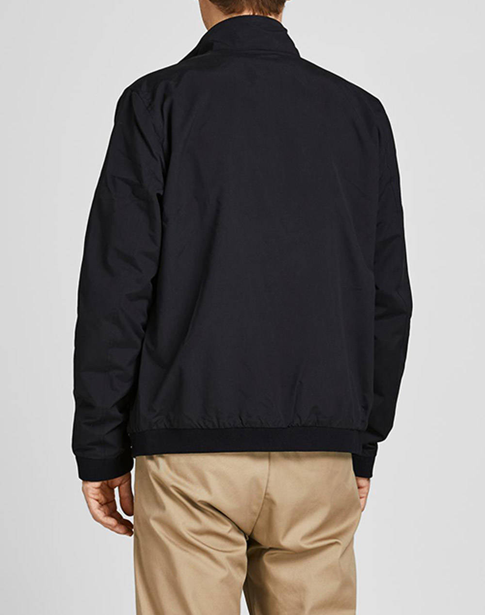 JACK&JONES JJERUSH HARRINGTON BOMBER NOOS. 12204277-BLACK Black φωτογραφία