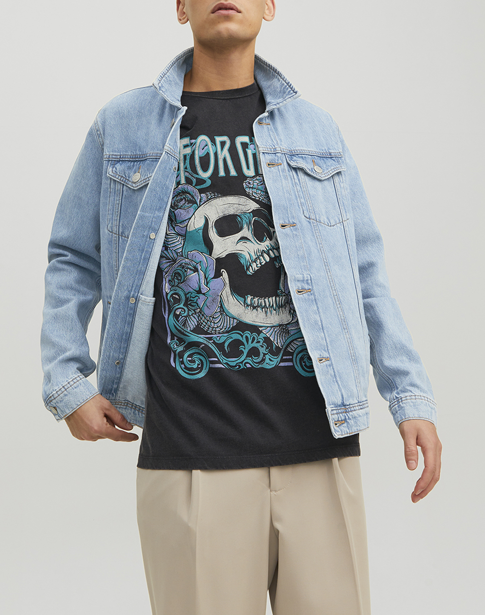 JACK&JONES JJIJEAN JJJACKET AKM 023 NOOS 12223612-BLUE DENIM DenimLightBlue