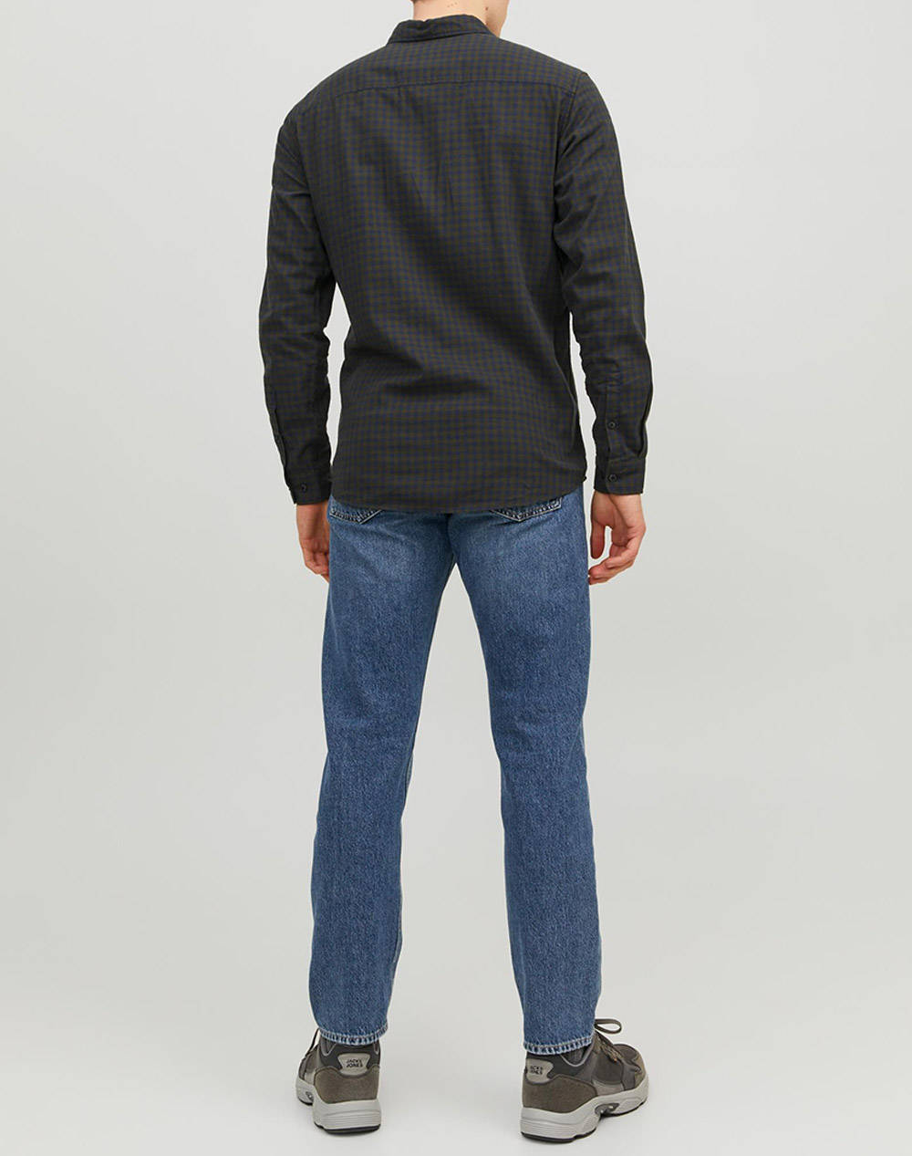 JACK&JONES ΠΟΥΚΑΜΙΣΟ JJEGINGHAM TWILL SHIRT 12181602-FOREST NIGHT DarkGreen φωτογραφία