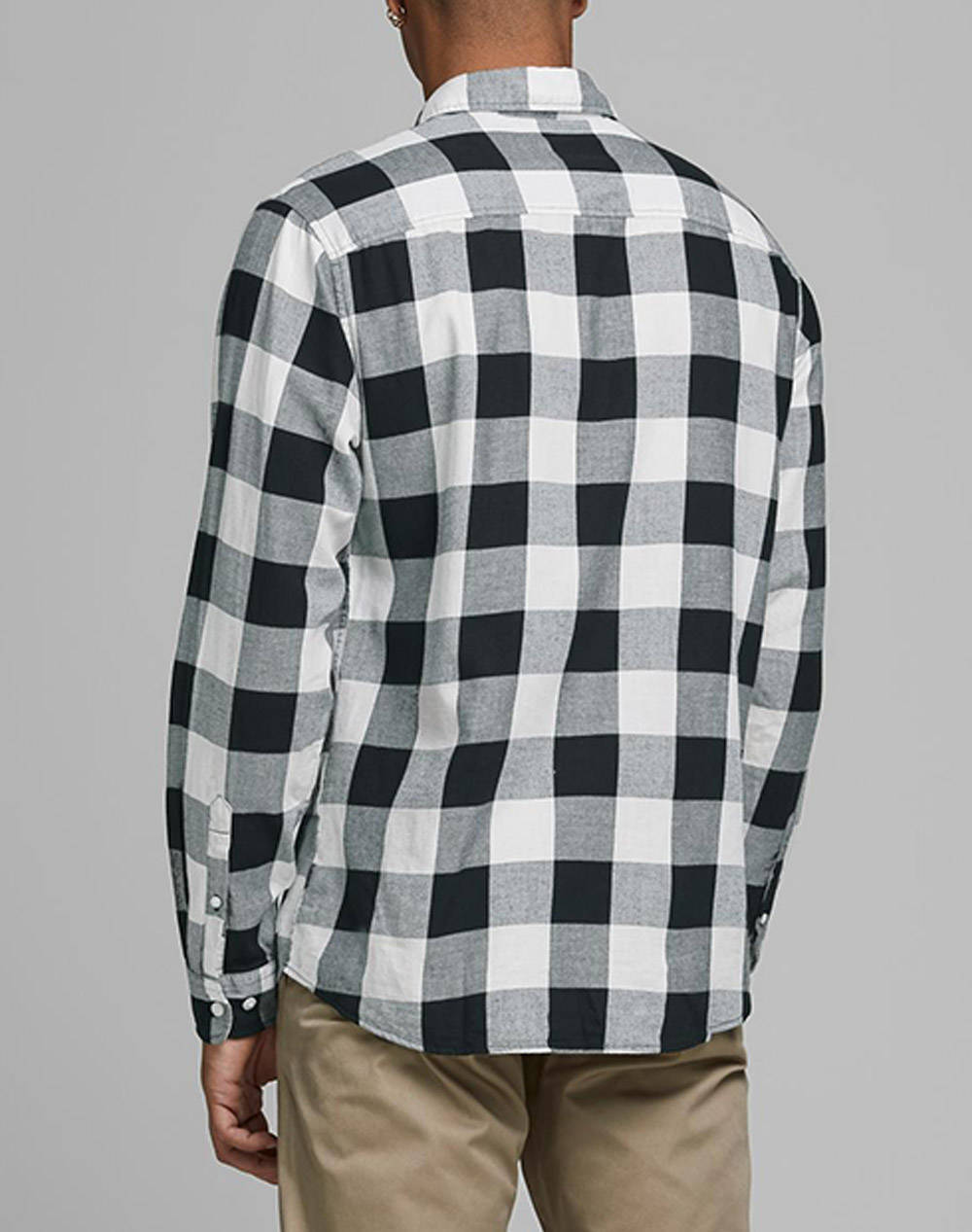 JACK&JONES ΠΟΥΚΑΜΙΣΟ JJEGINGHAM TWILL SHIRT 12181602-WHISPER WHITE OffWhite φωτογραφία