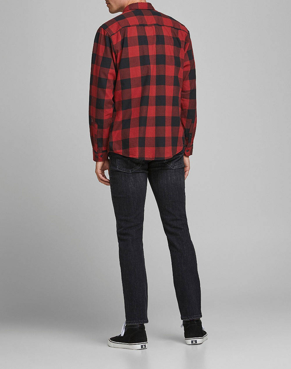 JACK&JONES ΠΟΥΚΑΜΙΣΟ JJEGINGHAM TWILL SHIRT 12181602-Brick Red Red φωτογραφία