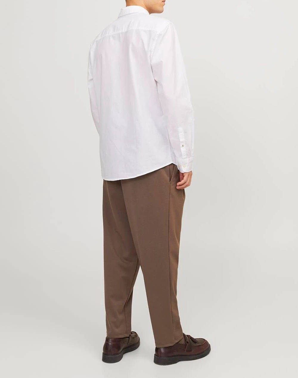 JACK&JONES JJEOXFORD SHIRT LS NOOS 12182486-White White φωτογραφία