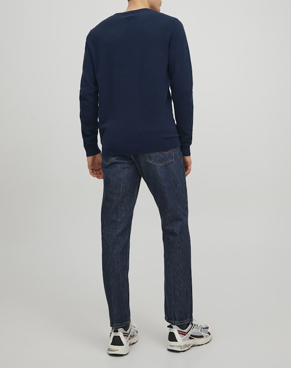 JACK&JONES ΠΟΥΛΟΒΕΡ JJEBASIC KNIT CREW NECK NOOS 12137190-Navy Blazer NavyBlue φωτογραφία
