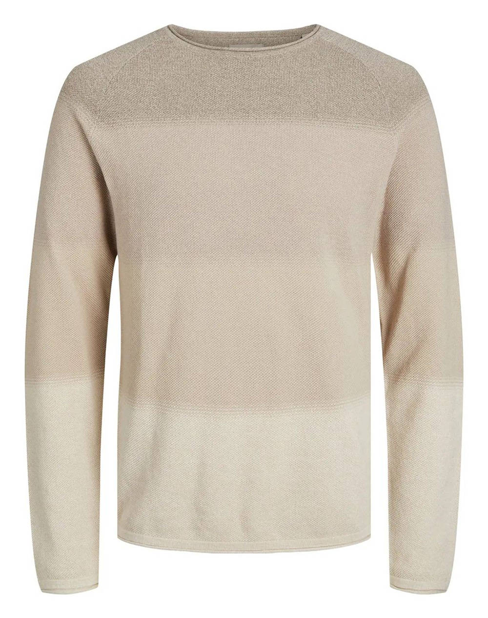 JACK&JONES ΠΛΕΚΤΟ JJEHILL KNIT CREW NECK NOOS ΠΛΕΚΤΟ 12157321-Oatmeal Biege φωτογραφία