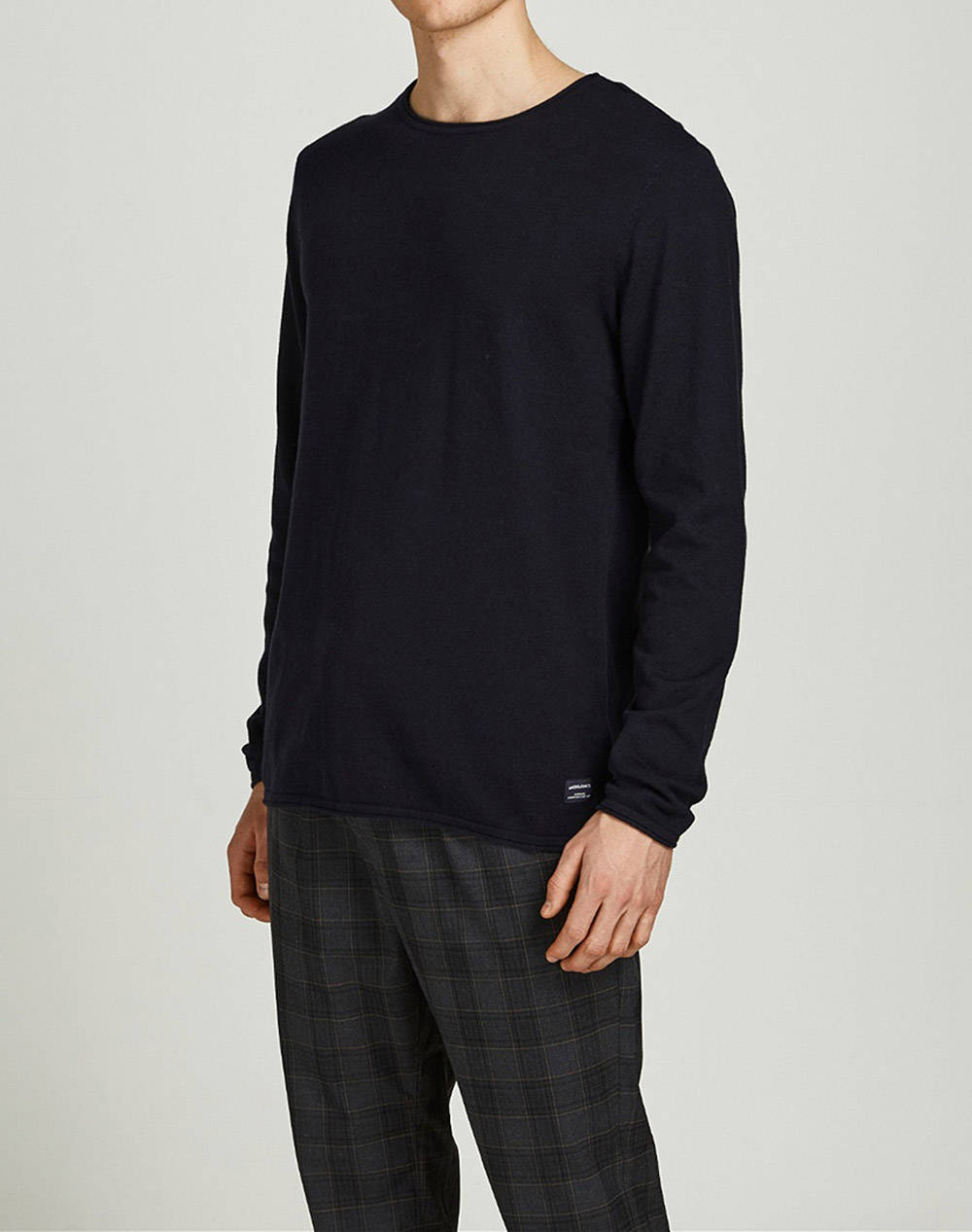 JACK&JONES ΠΛΕΚΤΟ JJEHILL KNIT CREW NECK NOOS ΠΛΕΚΤΟ 12157321-BLACK Black