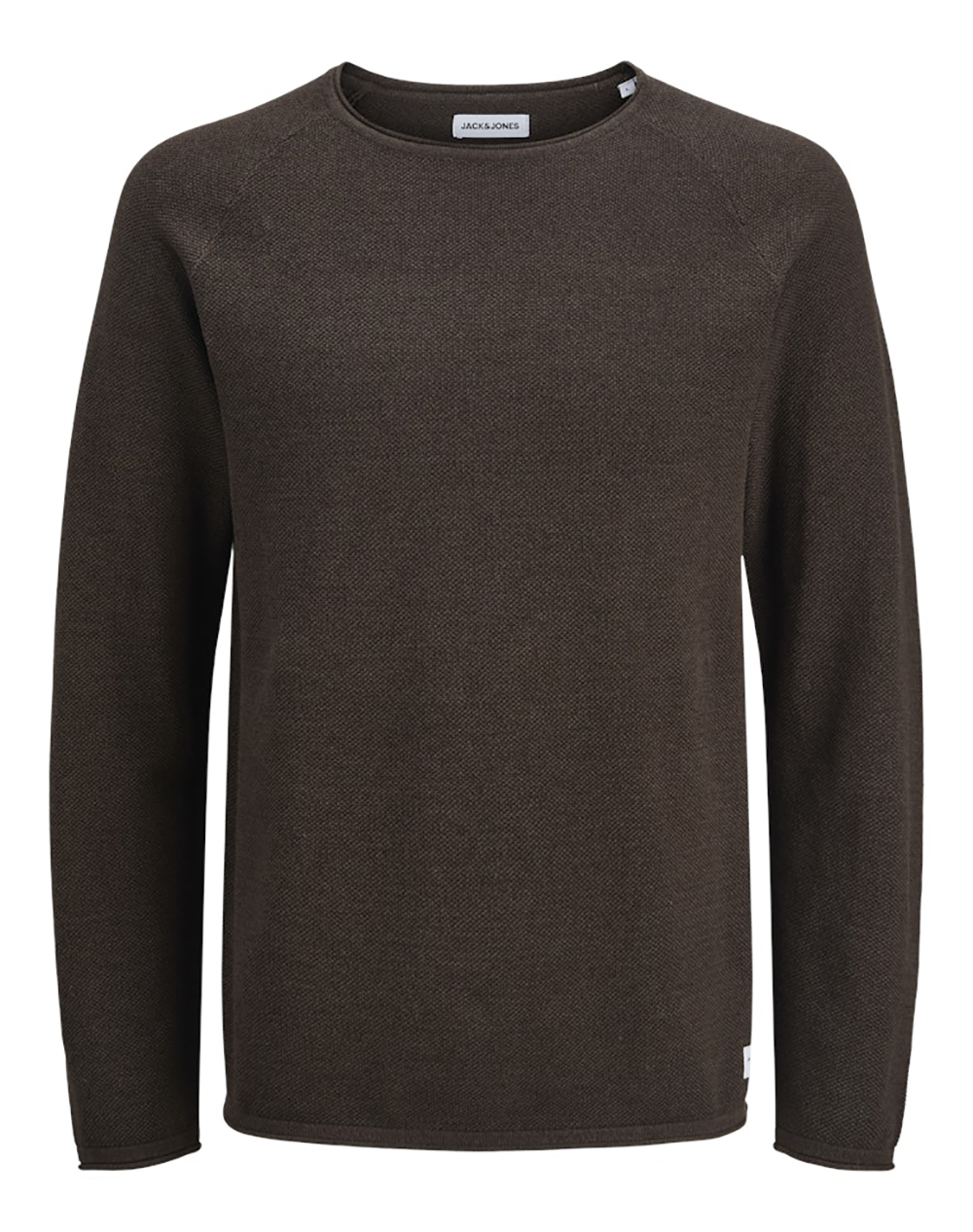 Jack Jones Πλεκτο Jjehill Knit Crew Neck Noos 12157321-Deliciosotwist Brown ανδρικά ρούχα μπλούζες Πλεκτά Politikos Shop Πολιτικός