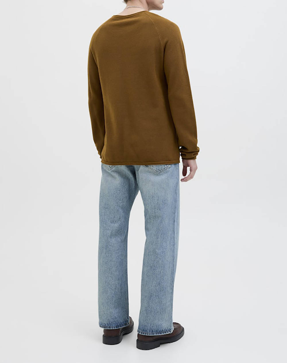 JACK&JONES ΠΛΕΚΤΟ JJEHILL KNIT CREW NECK NOOS ΠΛΕΚΤΟ 12157321-Monks Robe Cappuccino φωτογραφία