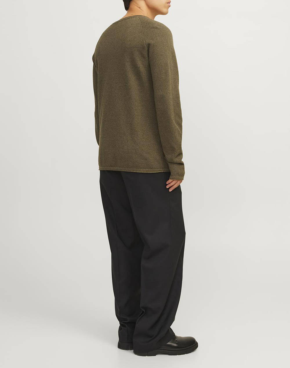 JACK&JONES ΠΛΕΚΤΟ JJEHILL KNIT CREW NECK NOOS ΠΛΕΚΤΟ 12157321-CanteenTwist DarkOliveGreen φωτογραφία