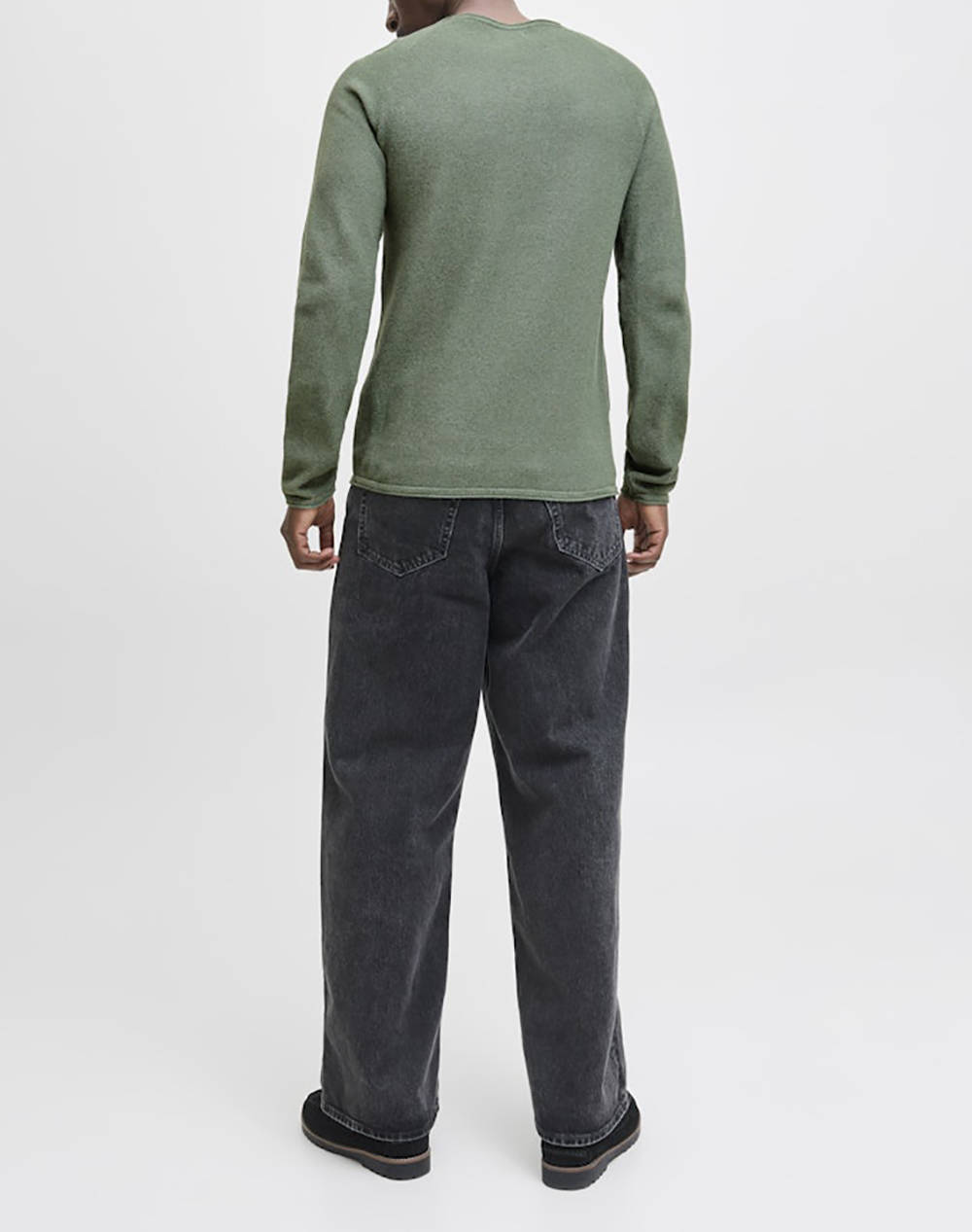 JACK&JONES ΠΛΕΚΤΟ JJEHILL KNIT CREW NECK NOOS ΠΛΕΚΤΟ 12157321-Laurel WreathTwist Khaki φωτογραφία