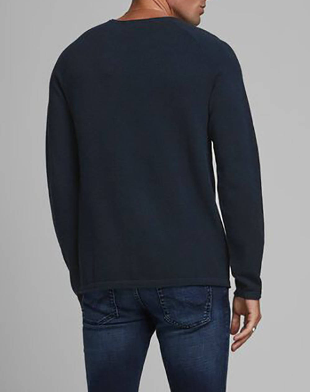 JACK&JONES ΠΛΕΚΤΟ JJEHILL KNIT CREW NECK NOOS ΠΛΕΚΤΟ 12157321-Navy Blazer NavyBlue φωτογραφία
