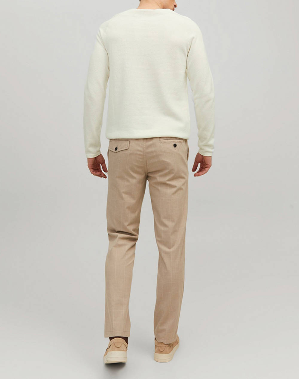 JACK&JONES ΠΛΕΚΤΟ JJEHILL KNIT CREW NECK NOOS ΠΛΕΚΤΟ 12157321-Cloud Dancer OffWhite φωτογραφία