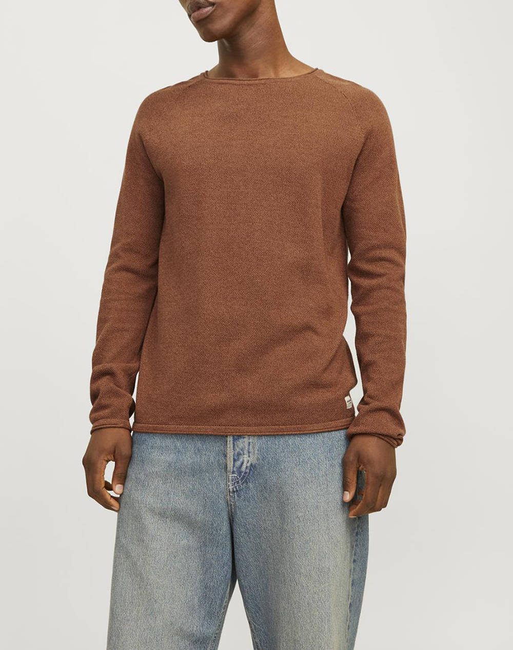 JACK&JONES ΠΛΕΚΤΟ JJEHILL KNIT CREW NECK NOOS ΠΛΕΚΤΟ 12157321-Mocha Bisque Tan
