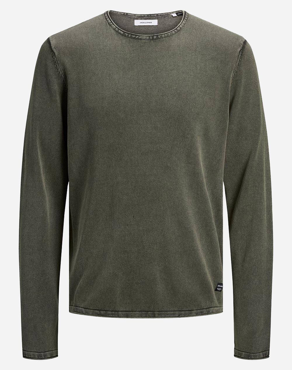 JACK&JONES ΜΠΛΟΥΖΑ JJELEO KNIT CREW NECK NOOS