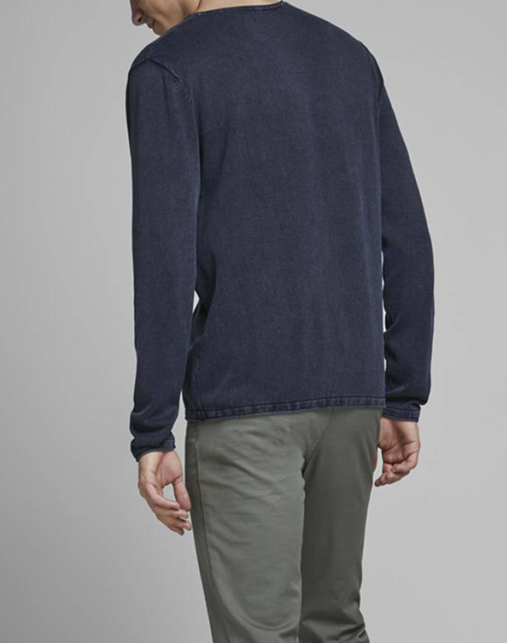 JACK&JONES ΜΠΛΟΥΖΑ JJELEO KNIT CREW NECK NOOS 12174001-Navy Blazer NavyBlue φωτογραφία