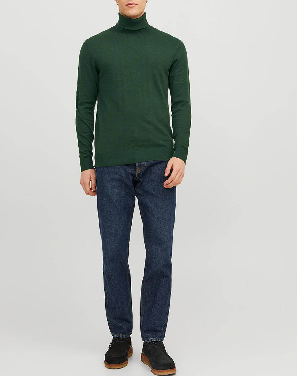 JACK&JONES ΠΟΥΛΟΒΕΡ JJEEMIL KNIT ROLL NECK NOOS 12157417-Mountain View Green φωτογραφία