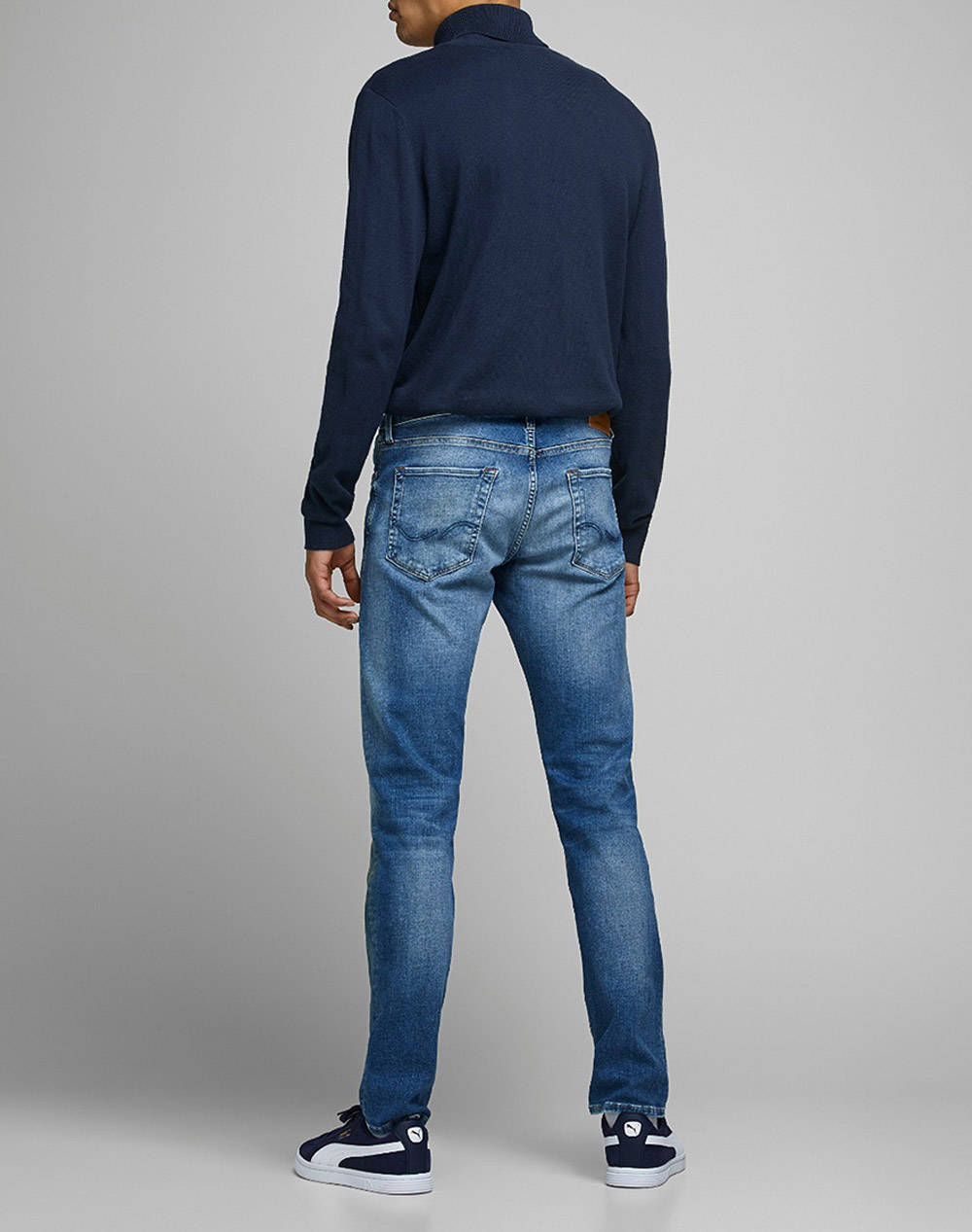 JACK&JONES ΠΟΥΛΟΒΕΡ JJEEMIL KNIT ROLL NECK NOOS 12157417-Navy Blazer MidnightBlue φωτογραφία