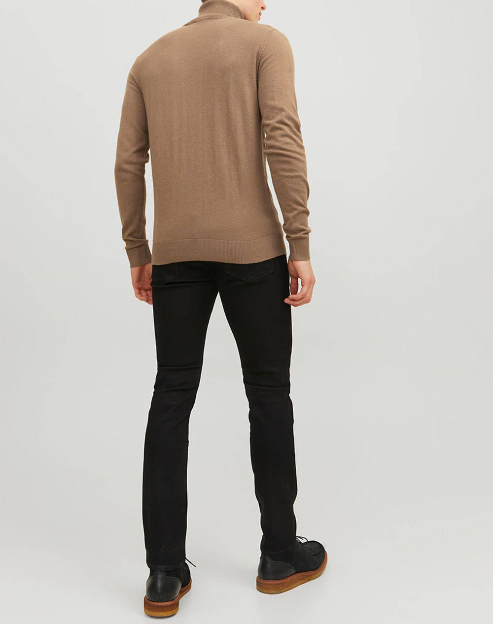 JACK&JONES ΠΟΥΛΟΒΕΡ JJEEMIL KNIT ROLL NECK NOOS 12157417-Otter SandyBrown φωτογραφία