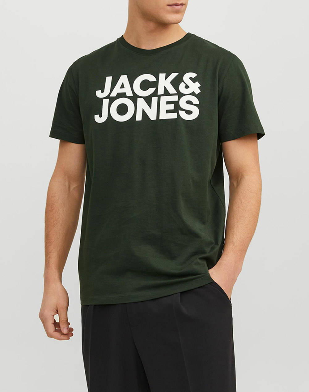 JACK&JONES T-SHIRT 12151955-Mountain View DarkGreen