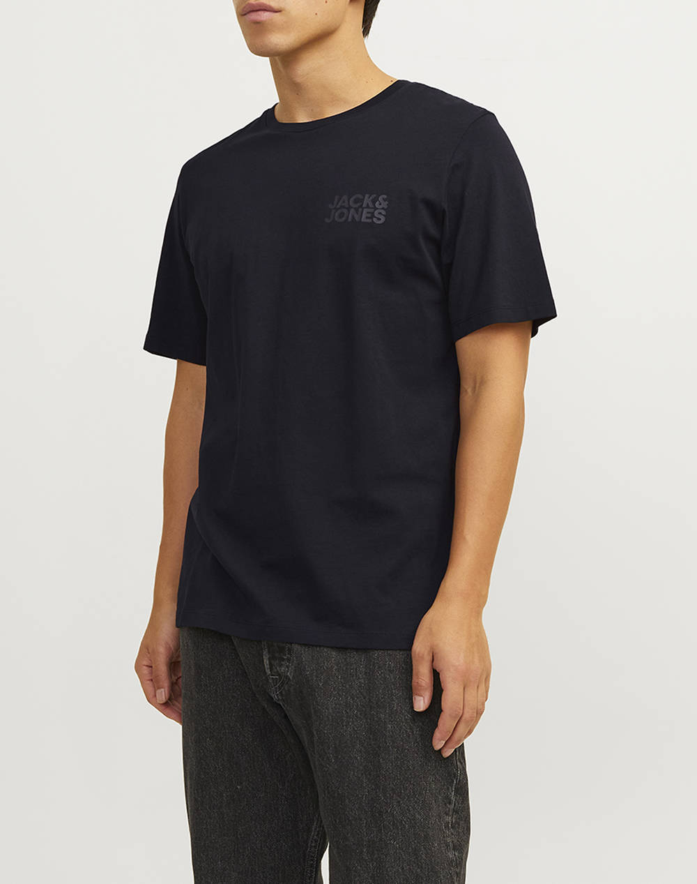 JACK&JONES T-SHIRT 12151955-BlackSmall Print/Black Multi