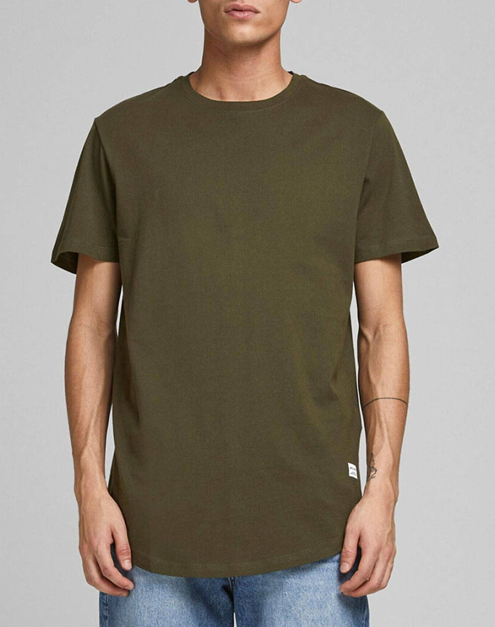 JACK&JONES ΜΠΛΟΥΖΑ JJENOA TEE SS CREW NECK NOOS 12113648-FOREST NIGHT Olive