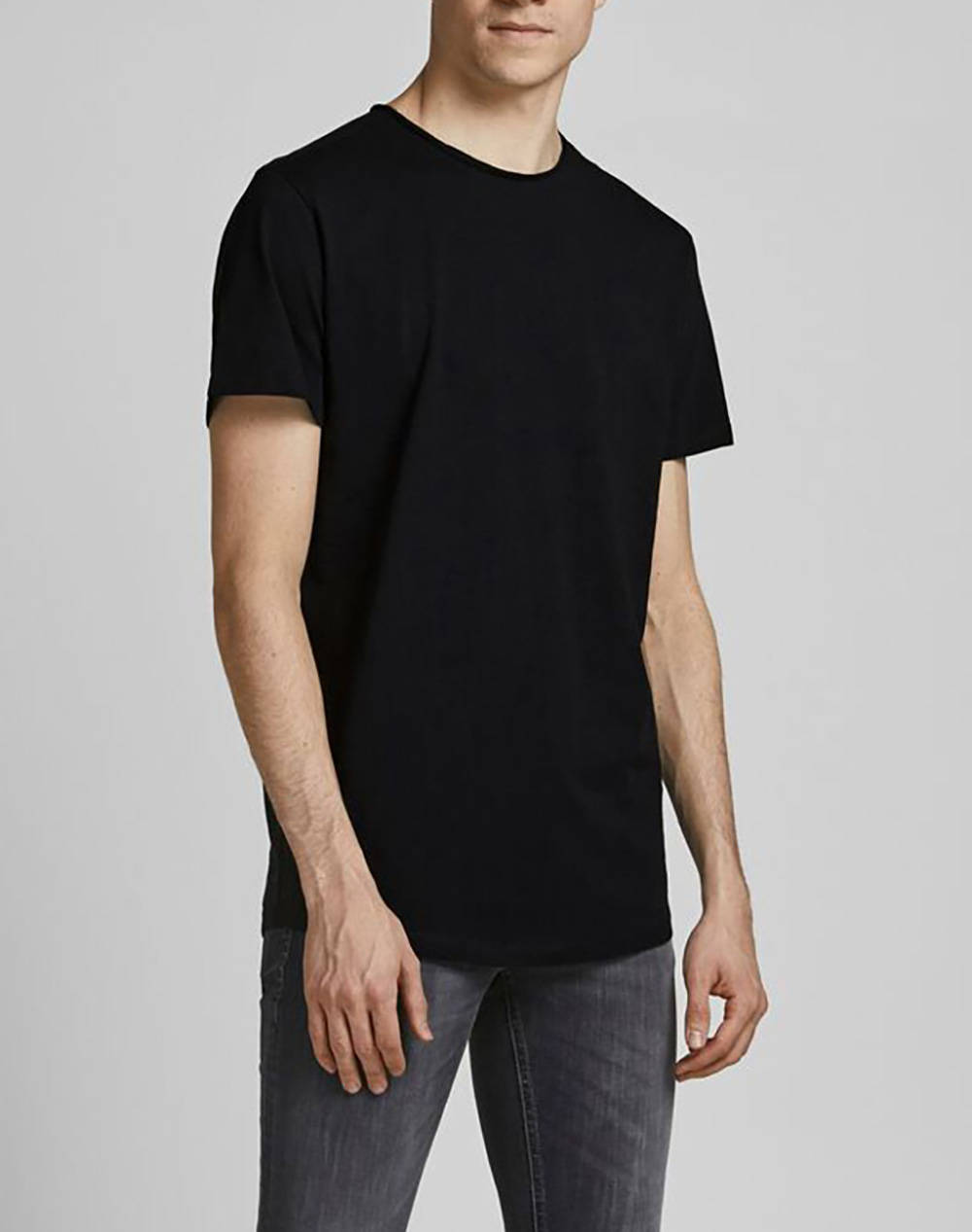 JACK&JONES ΜΠΛΟΥΖΑ JJEBASHER TEE O-NECK SS NOOS 12182498-BLACK Black