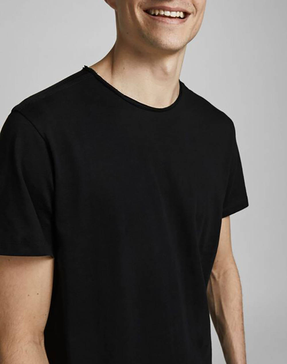 Jack Jones Μπλούζα Jjebasher Tee O-Neck Ss Noos 12182498-Black Black ανδρικά ρούχα μπλούζες T-Shirt Politikos Shop Πολιτικός