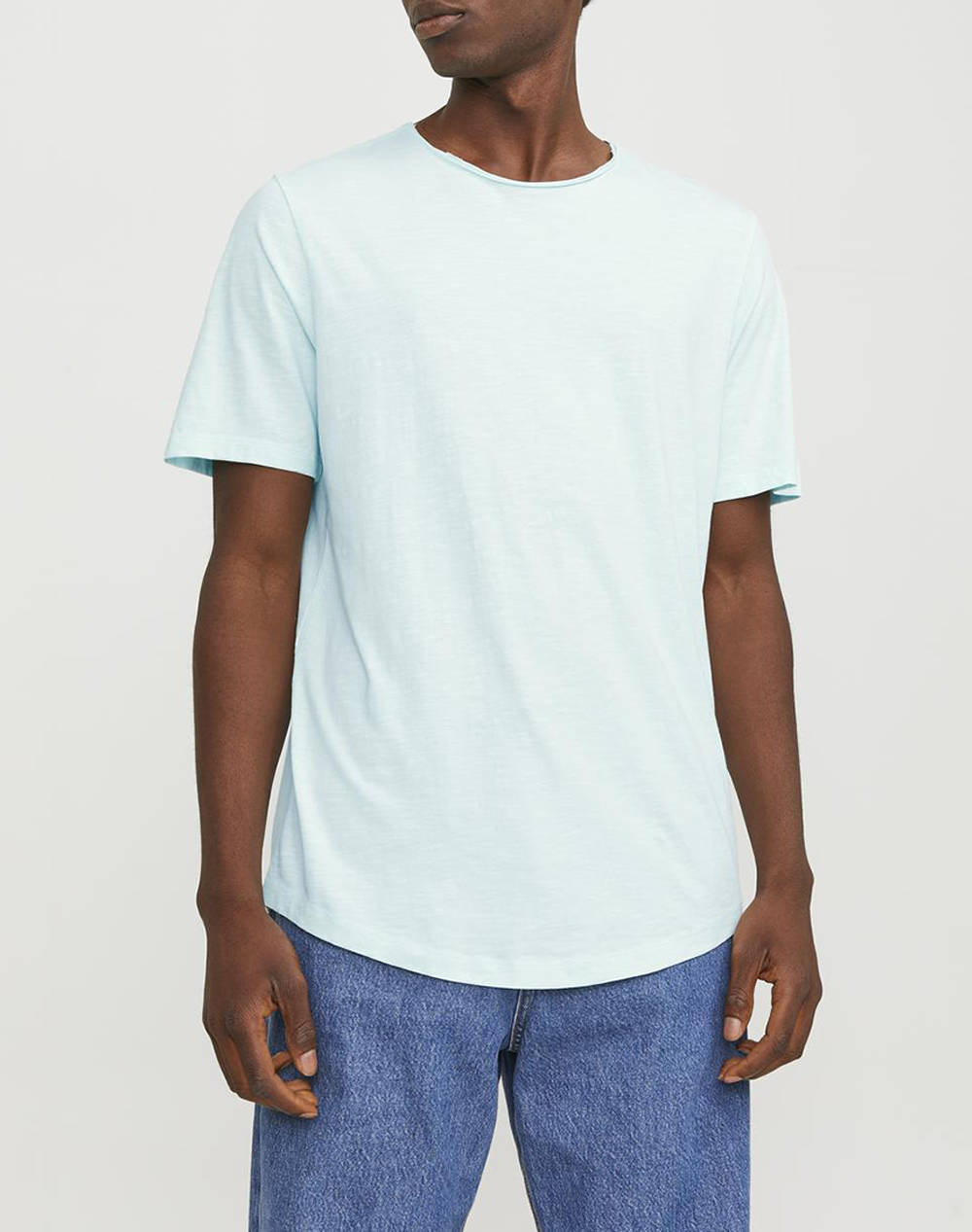 JACK&JONES ΜΠΛΟΥΖΑ JJEBASHER TEE O-NECK SS NOOS 12182498-Soothing Sea Cyan