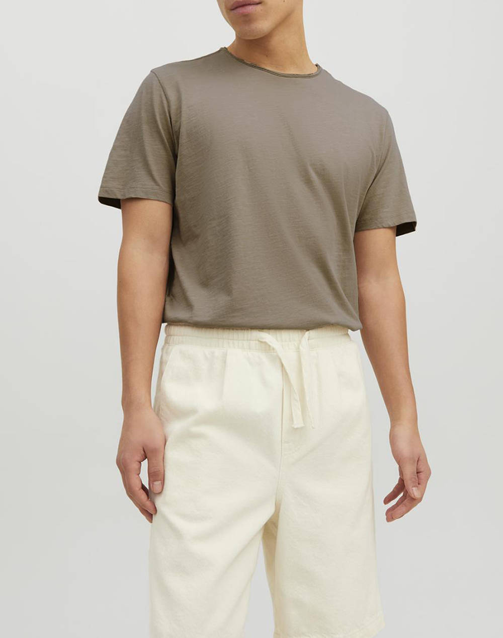 JACK&JONES ΜΠΛΟΥΖΑ JJEBASHER TEE O-NECK SS NOOS 12182498-Crockery DarkOliveGreen